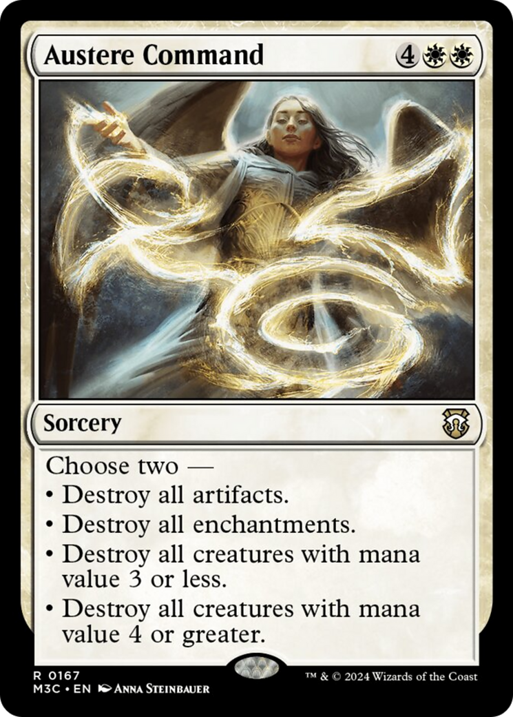 Austere Command (Ripple Foil) [Modern Horizons 3 Commander] | Galactic Gamez