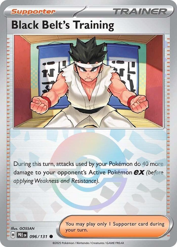 Black Belt's Training (096/131) (Poke Ball Pattern) [Scarlet & Violet: Prismatic Evolutions] | Galactic Gamez