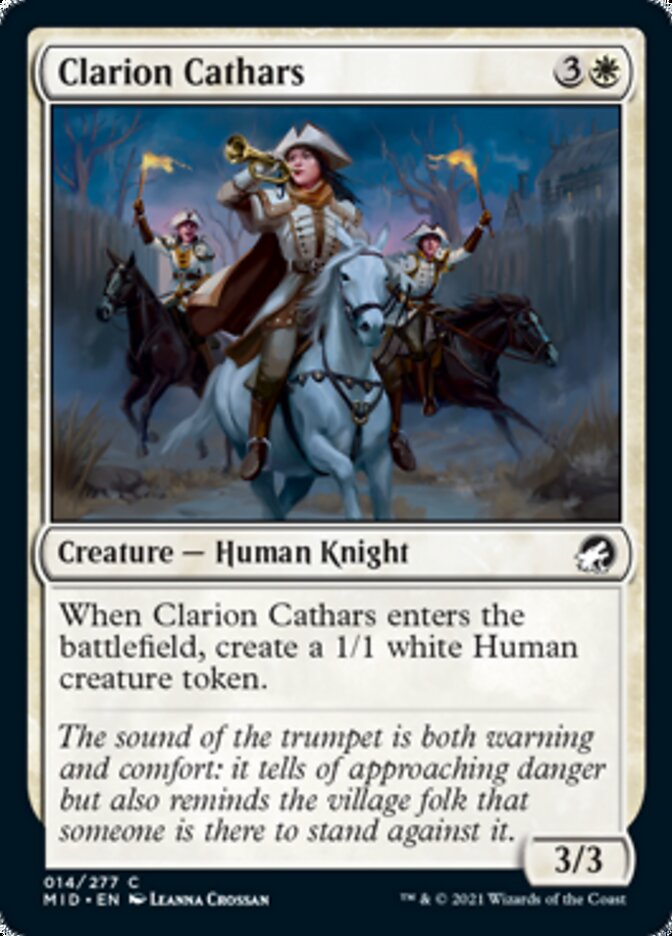 Clarion Cathars [Innistrad: Midnight Hunt] | Galactic Gamez