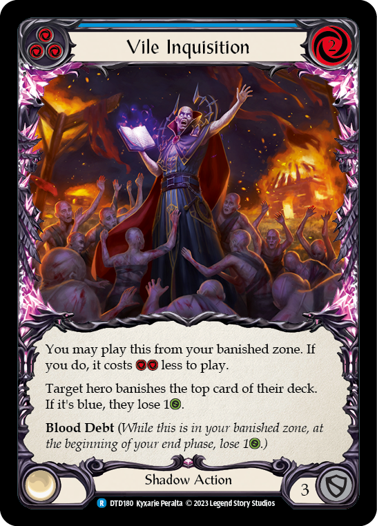 Vile Inquisition (Blue) [DTD180] (Dusk Till Dawn)  Rainbow Foil | Galactic Gamez