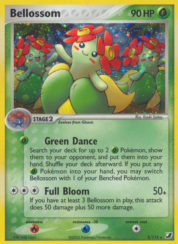 Bellossom (3/115) [EX: Unseen Forces] | Galactic Gamez