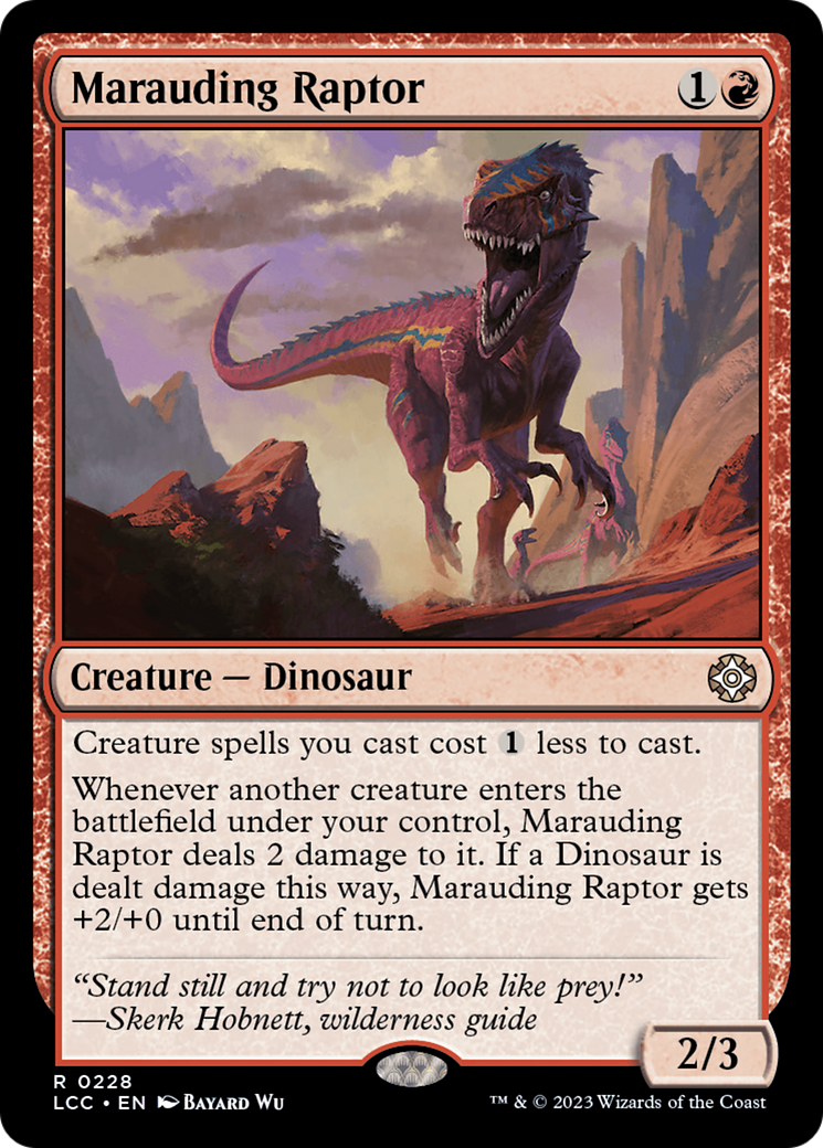 Marauding Raptor [The Lost Caverns of Ixalan Commander] | Galactic Gamez