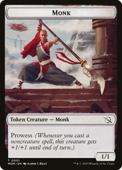 Monk // Spirit (14) Double-Sided Token [March of the Machine Tokens] | Galactic Gamez