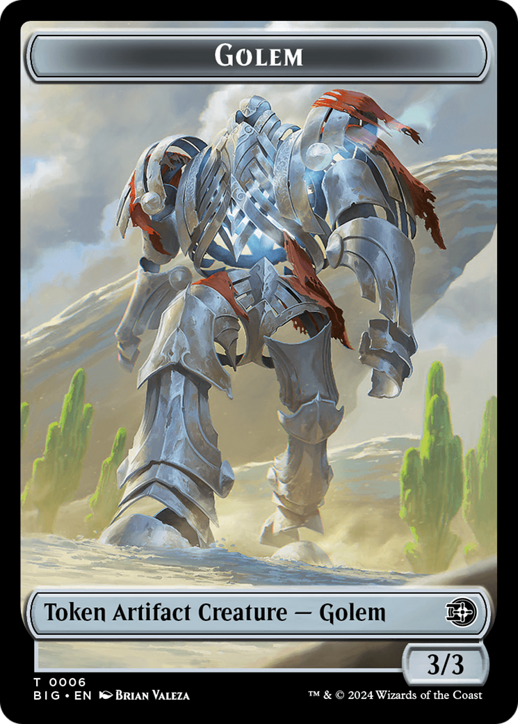 Golem Token [Outlaws of Thunder Junction: The Big Score Tokens] | Galactic Gamez