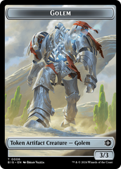 Golem // Plot Double-Sided Token [Outlaws of Thunder Junction: The Big Score Tokens] | Galactic Gamez