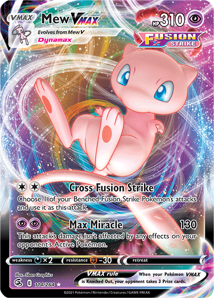 Mew VMAX (114/264) [Sword & Shield: Fusion Strike] | Galactic Gamez