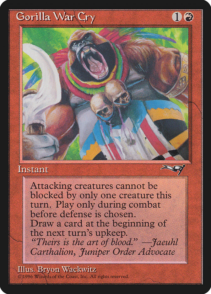 Gorilla War Cry (Sickle Blade) [Alliances] | Galactic Gamez