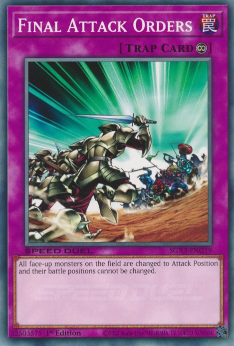 Final Attack Orders [SGX3-ENG19] Common | Galactic Gamez
