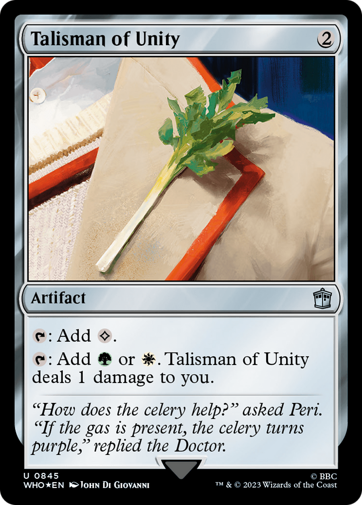 Talisman of Unity (Surge Foil) [Doctor Who] | Galactic Gamez