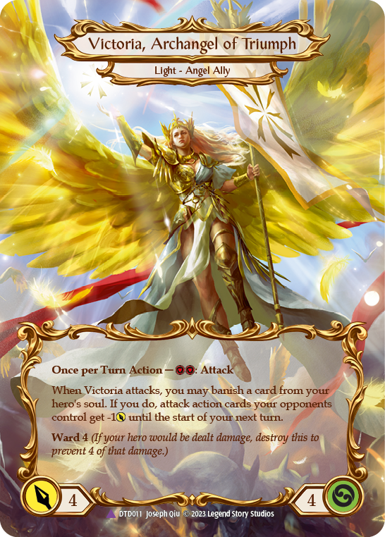 Figment of Triumph // Victoria, Archangel of Triumph (Marvel) [DTD011] (Dusk Till Dawn)  Cold Foil | Galactic Gamez