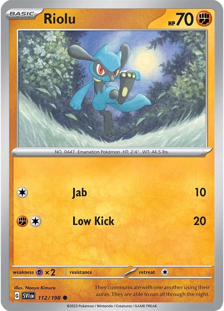 Riolu (112/198) [Scarlet & Violet: Base Set] | Galactic Gamez