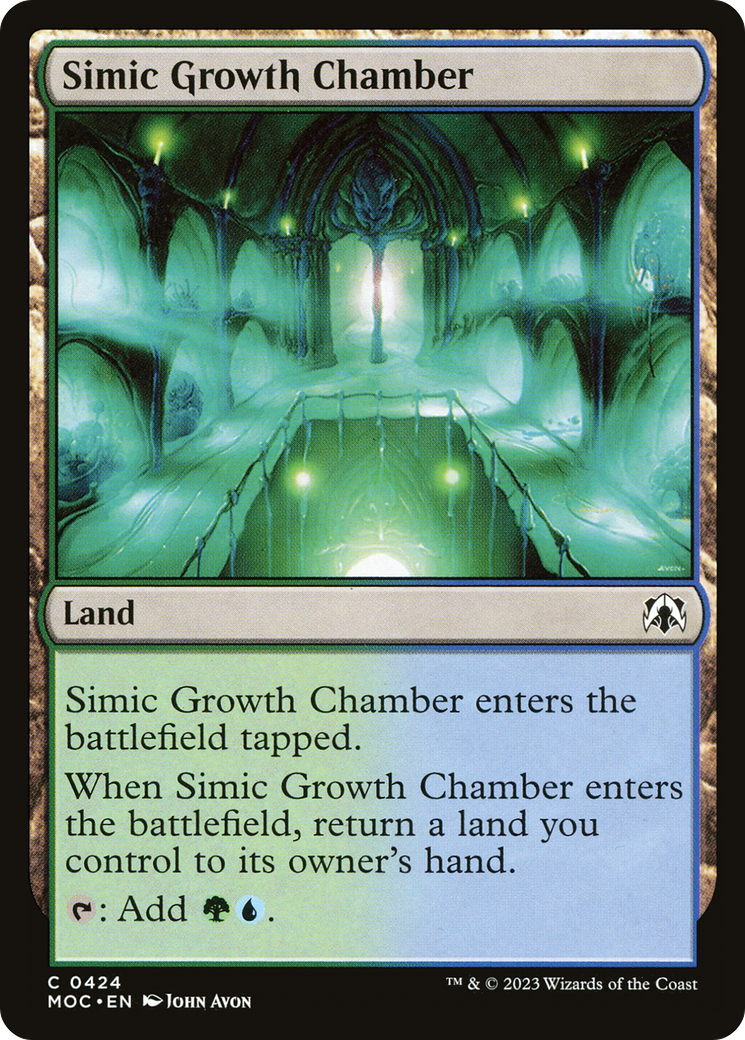 Simic Growth Chamber [March of the Machine Commander] | Galactic Gamez