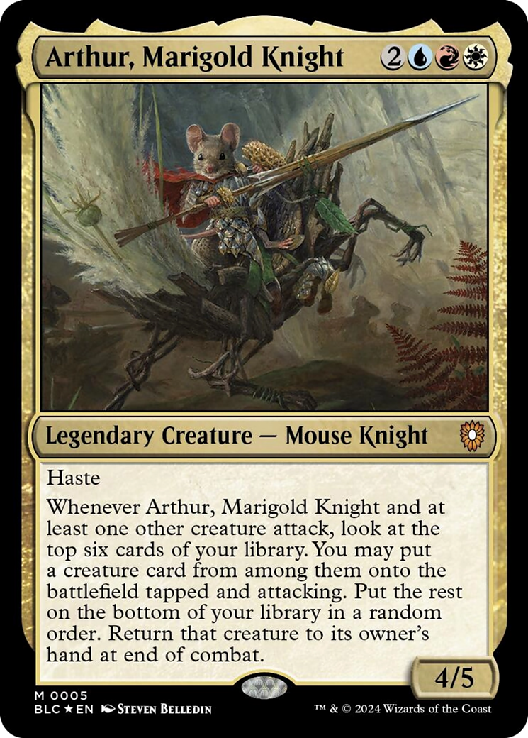 Arthur, Marigold Knight [Bloomburrow Commander] | Galactic Gamez