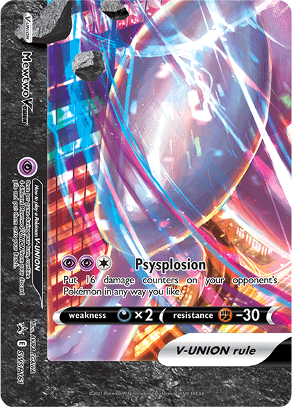 Mewtwo V-Union (SWSH161) [Sword & Shield: Black Star Promos] | Galactic Gamez