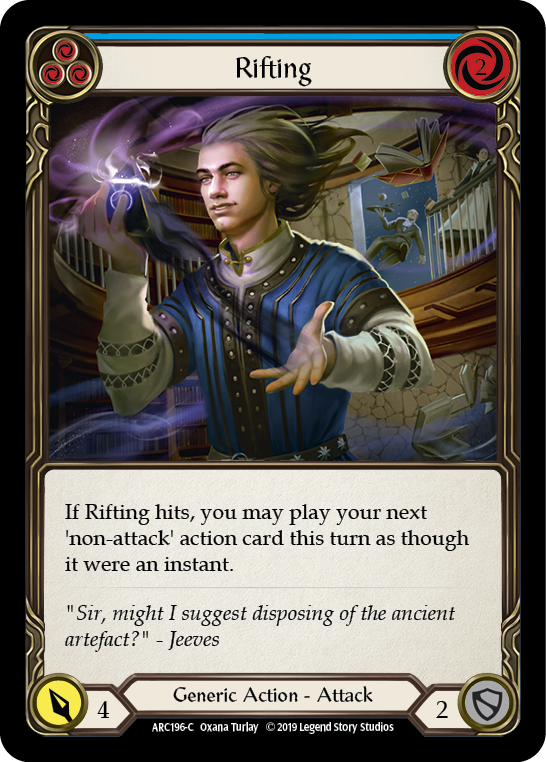 Rifting (Blue) [ARC196-C] (Arcane Rising)  1st Edition Rainbow Foil | Galactic Gamez