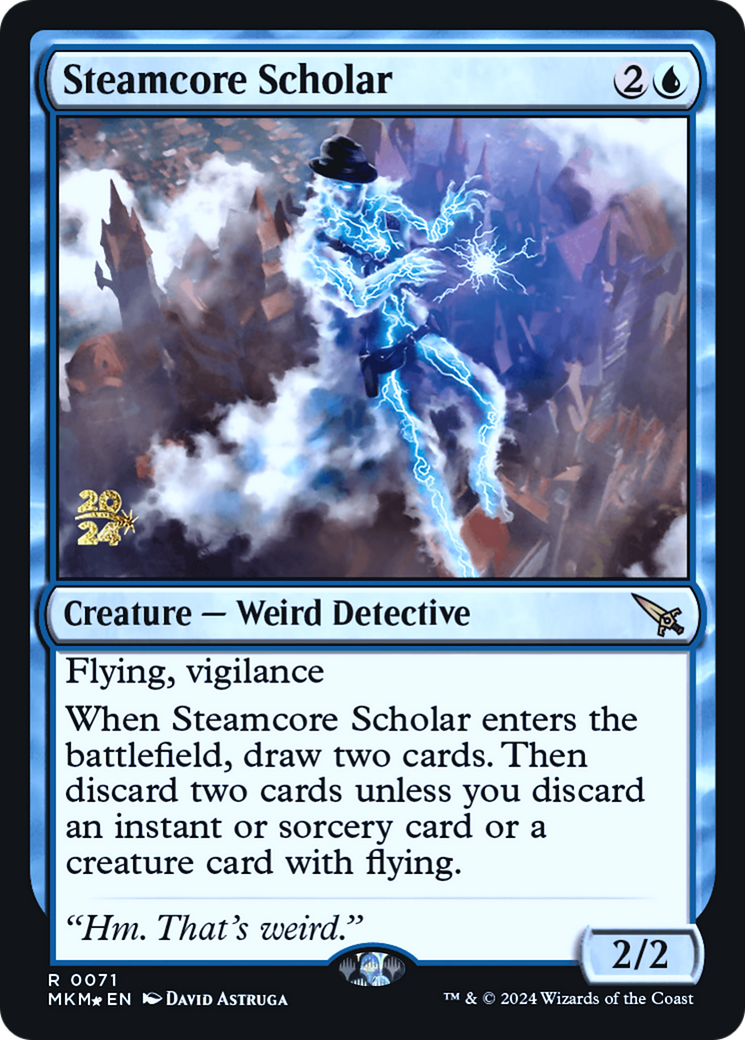 Steamcore Scholar [Murders at Karlov Manor Prerelease Promos] | Galactic Gamez