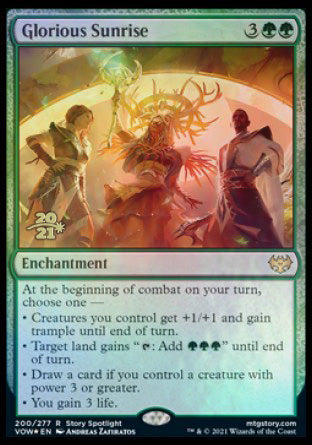 Glorious Sunrise [Innistrad: Crimson Vow Prerelease Promos] | Galactic Gamez