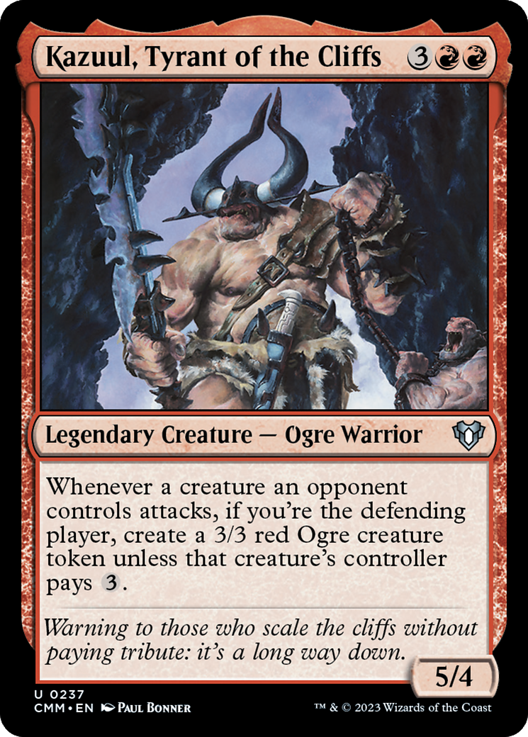 Kazuul, Tyrant of the Cliffs [Commander Masters] | Galactic Gamez