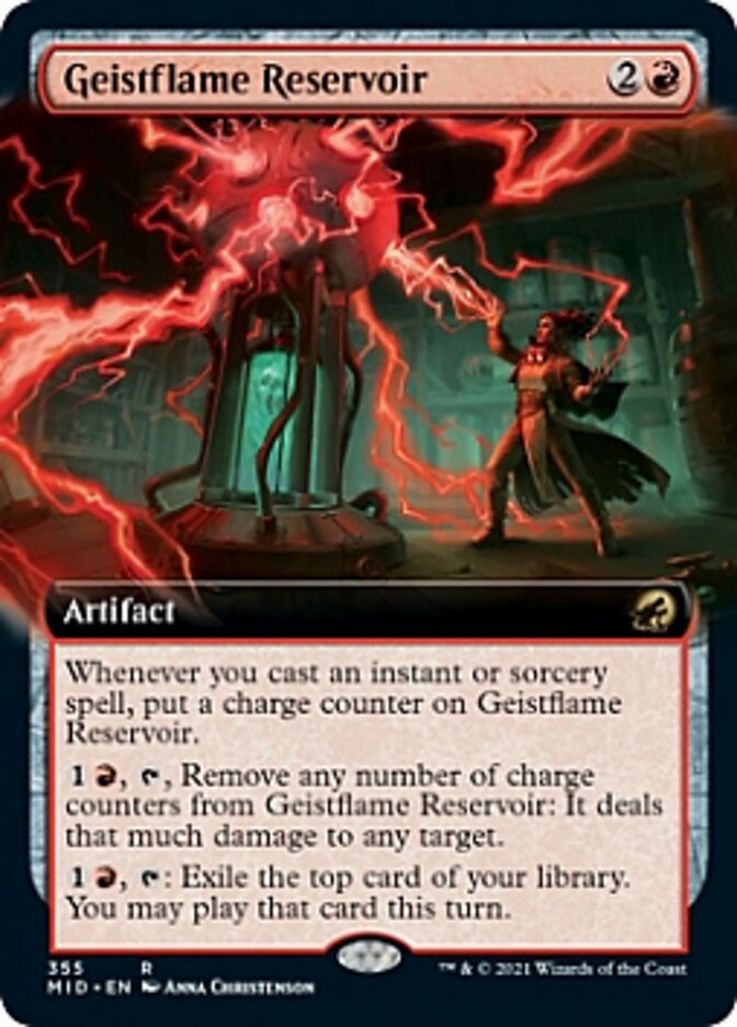 Geistflame Reservoir (Extended Art) [Innistrad: Midnight Hunt] | Galactic Gamez