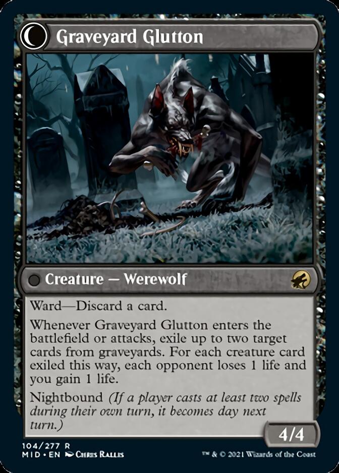 Graveyard Trespasser // Graveyard Glutton [Innistrad: Midnight Hunt] | Galactic Gamez