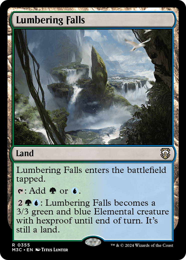 Lumbering Falls (Ripple Foil) [Modern Horizons 3 Commander] | Galactic Gamez