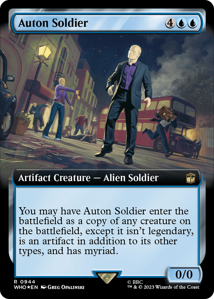 Auton Soldier (Extended Art) (Surge Foil) [Doctor Who] | Galactic Gamez