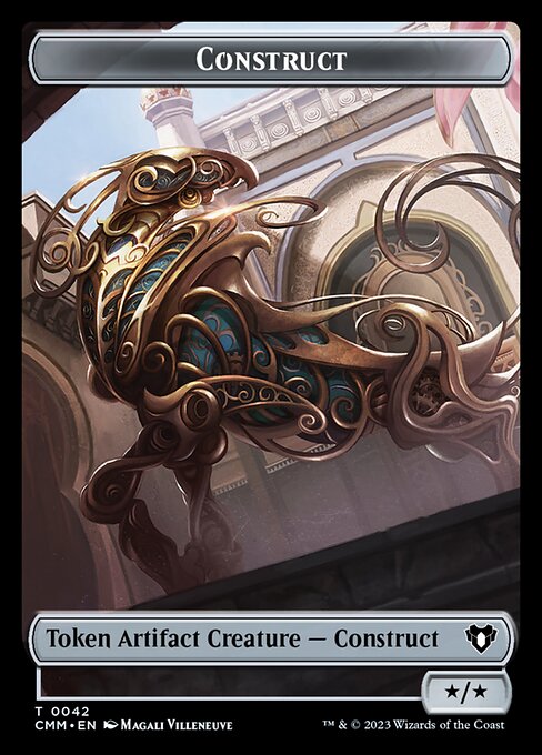 Treasure // Construct (0042) Double-Sided Token [Commander Masters Tokens] | Galactic Gamez