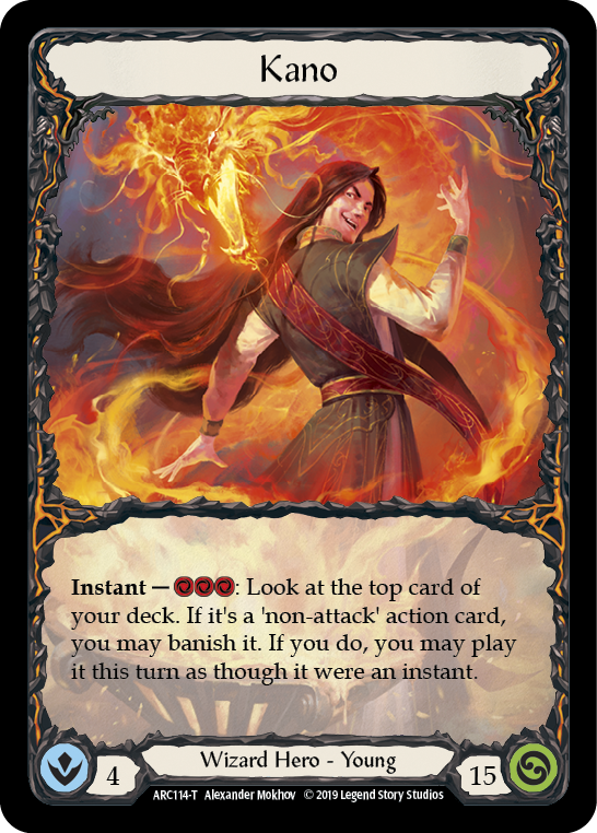 Kano // Nebula Blade [ARC114-T // ARC077-T] (Arcane Rising)  1st Edition Normal | Galactic Gamez