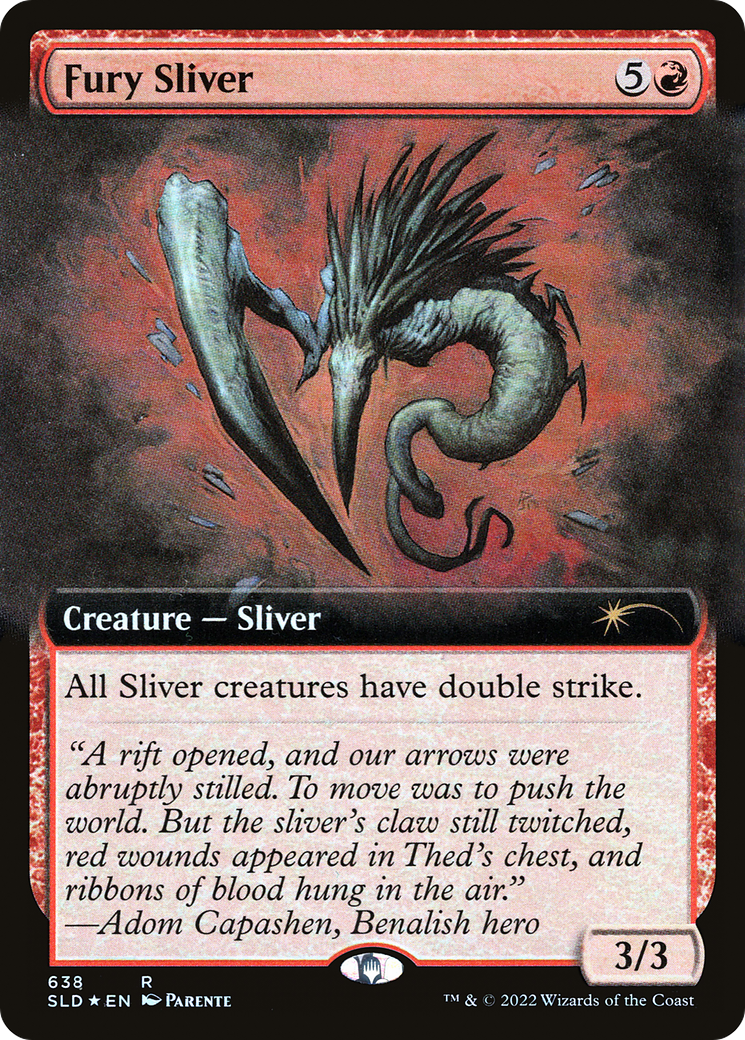 Fury Sliver (Extended Art) [Secret Lair Drop Promos] | Galactic Gamez