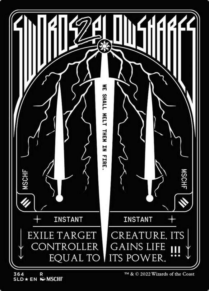 Swords to Plowshares (364) (Foil Etched) [Secret Lair Drop Series] | Galactic Gamez