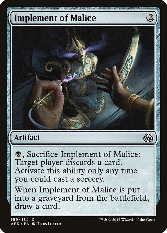 Implement of Malice [Aether Revolt] | Galactic Gamez