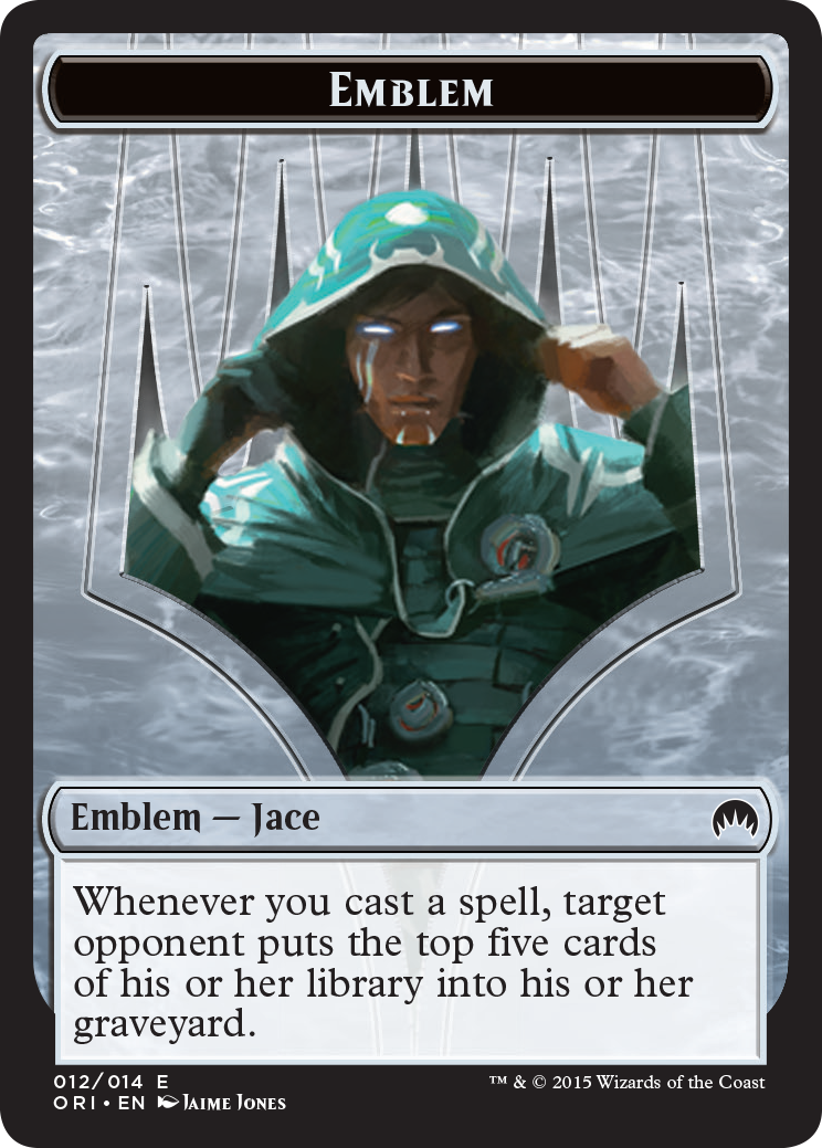 Pest // Jace, Telepath Unbound Emblem Double-Sided Token [Secret Lair: From Cute to Brute Tokens] | Galactic Gamez