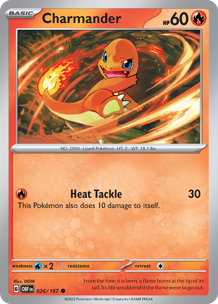 Charmander (026/197) [Scarlet & Violet: Obsidian Flames] | Galactic Gamez