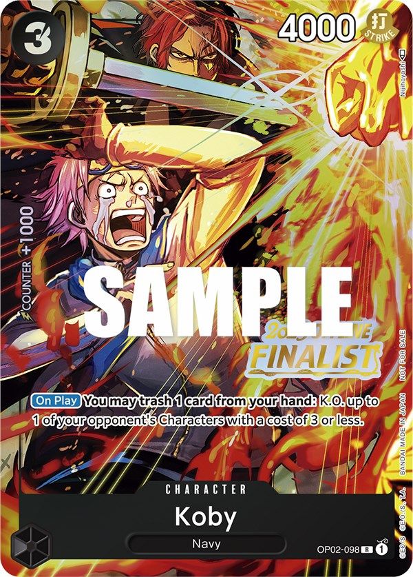 Koby (Offline Regional 2023) [Finalist] [One Piece Promotion Cards] | Galactic Gamez