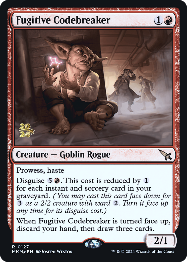 Fugitive Codebreaker [Murders at Karlov Manor Prerelease Promos] | Galactic Gamez