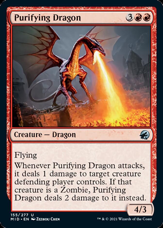 Purifying Dragon [Innistrad: Midnight Hunt] | Galactic Gamez
