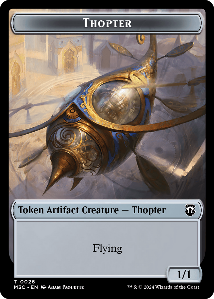 Thopter // Copy Double-Sided Token [Modern Horizons 3 Commander Tokens] | Galactic Gamez