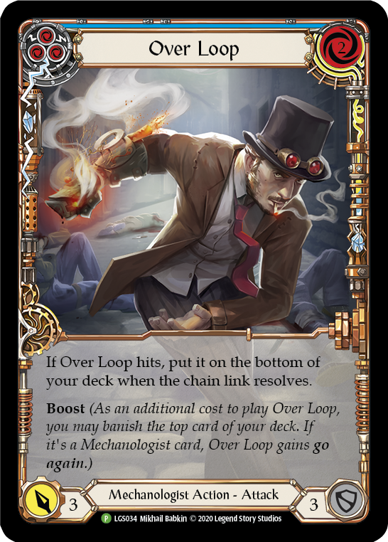 Over Loop (Blue) [LGS034] (Promo)  Rainbow Foil | Galactic Gamez