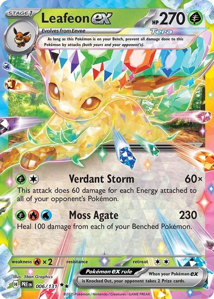 Leafeon ex (006/131) [Scarlet & Violet: Prismatic Evolutions] | Galactic Gamez