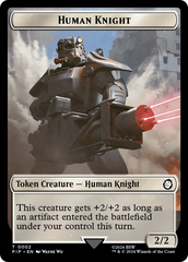 Treasure (0018) // Human Knight Double-Sided Token [Fallout Tokens] | Galactic Gamez