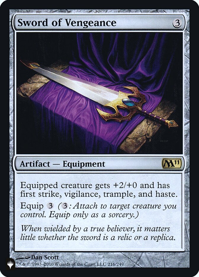 Sword of Vengeance [The List] | Galactic Gamez