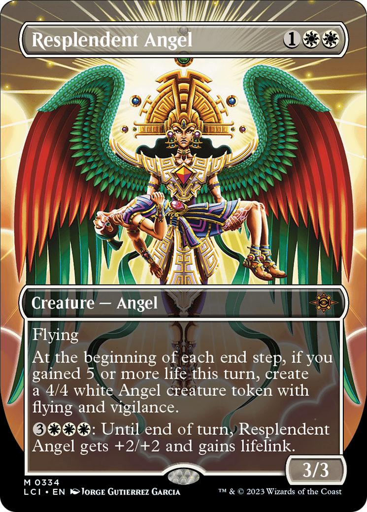 Resplendent Angel (Borderless) [The Lost Caverns of Ixalan] | Galactic Gamez