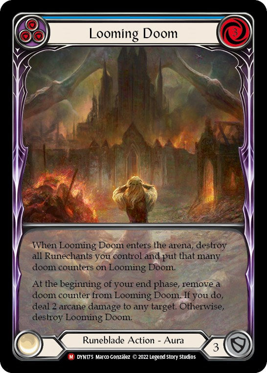 Looming Doom (Extended Art) [DYN175] (Dynasty)  Rainbow Foil | Galactic Gamez