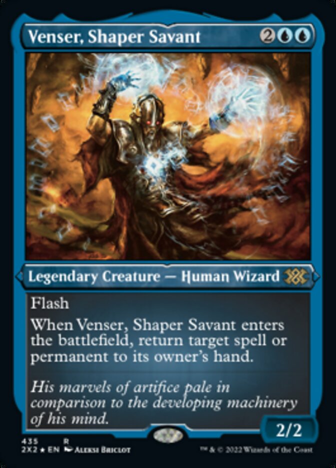 Venser, Shaper Savant (Foil Etched) [Double Masters 2022] | Galactic Gamez