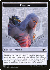 Elemental (008) // Wrenn and Six Emblem (021) Double-Sided Token [Modern Horizons Tokens] | Galactic Gamez