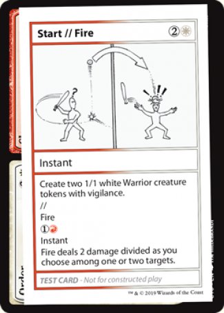 Start // Fire (2021 Edition) [Mystery Booster Playtest Cards] | Galactic Gamez