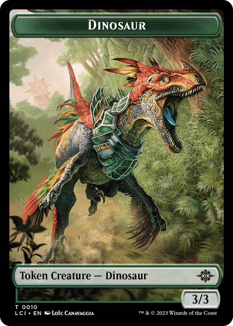 Map // Dinosaur (0010) Double-Sided Token [The Lost Caverns of Ixalan Tokens] | Galactic Gamez