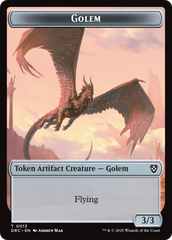 Golem (0013) // Nalaar Aetherjet Double-Sided Token [Aetherdrift Tokens] | Galactic Gamez