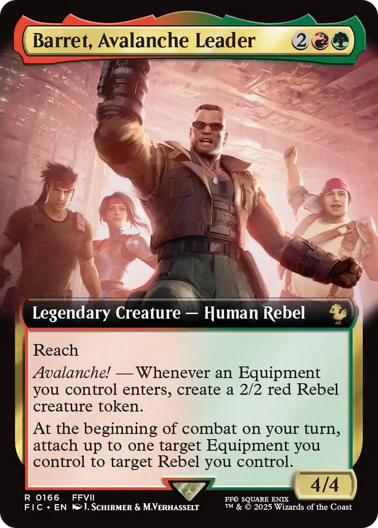 Barret, Avalanche Leader (Extended Art) [FINAL FANTASY Commander] | Galactic Gamez