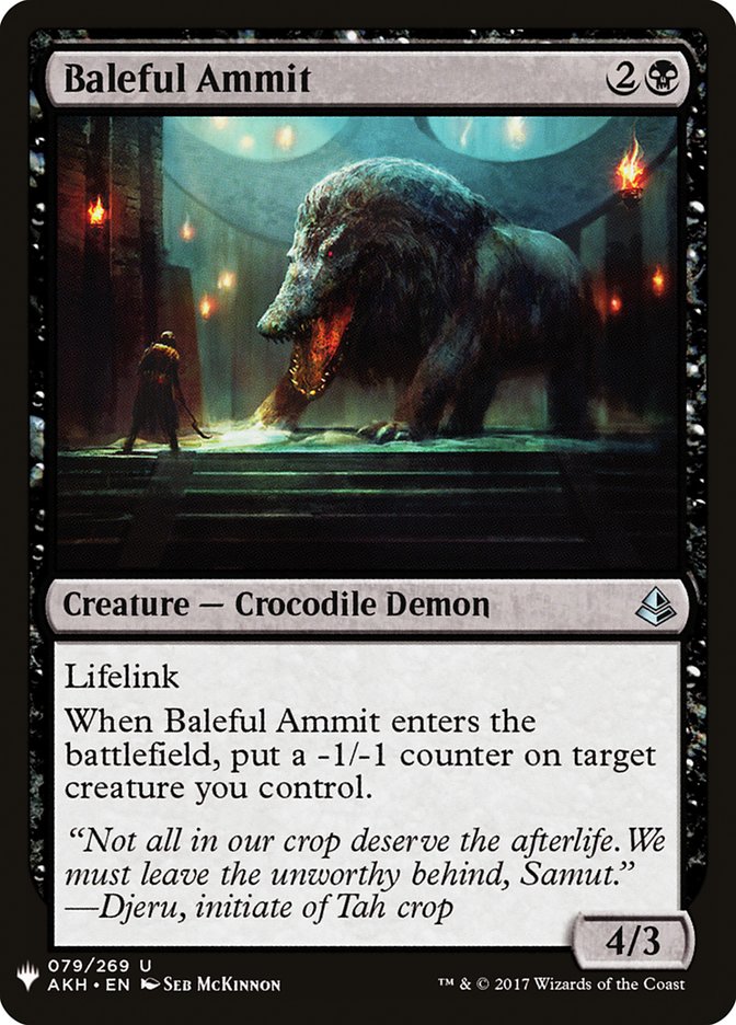 Baleful Ammit [Mystery Booster] | Galactic Gamez